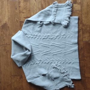 Vintage X America thick size large cowl neck sweater